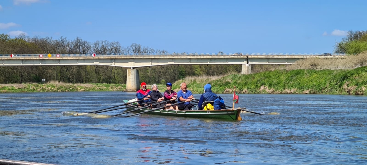 Baumgarten E-Vierer auf der Oder 2023