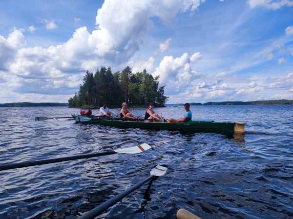 Baumgarten Inrigger auf dem Saimaa 2023