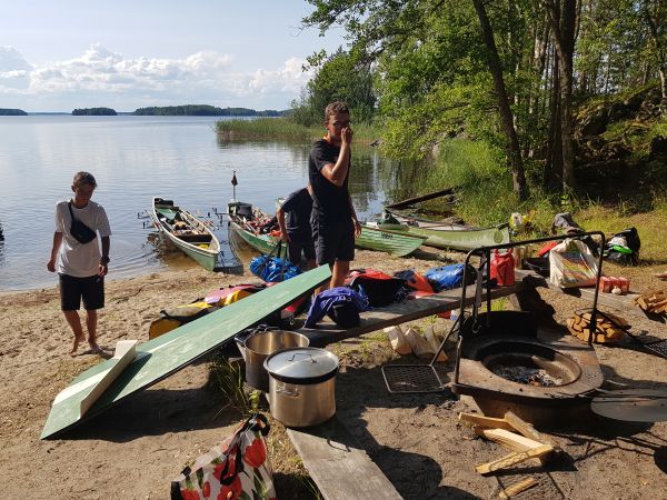 Boote sind ausgeladen einsame Insel 2019