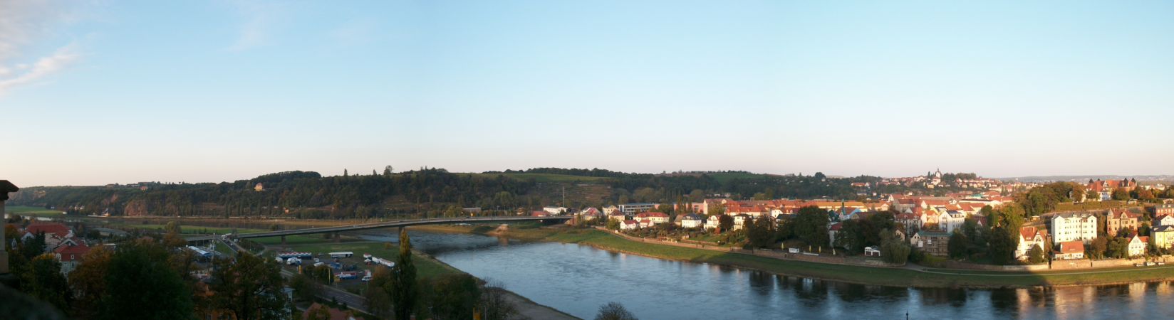 Elbpanorama bei Meissen Moldau Elbe 2010