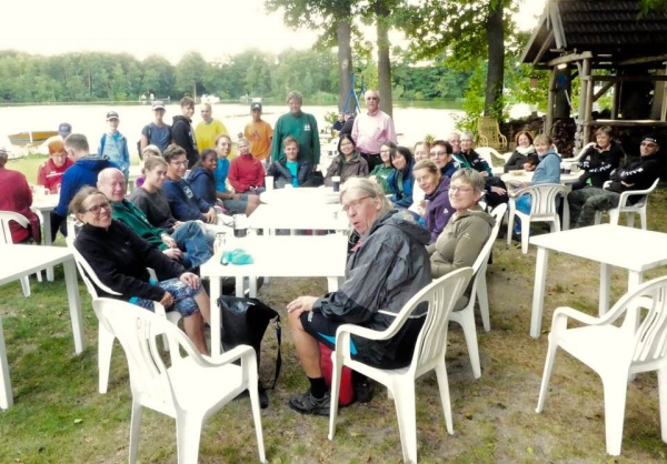 Mannschaft des RC KST beim Wanderrudertreffen in Lehnin 2018