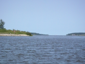 Ostseeblick Weichsel muendung 2013