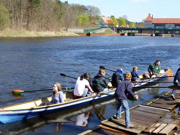 Proberudern vor der Schleuse Kleinmachnow 2011