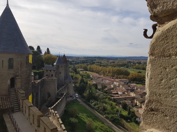 Pyrenenblick von der Stadtmauer Midi 2018