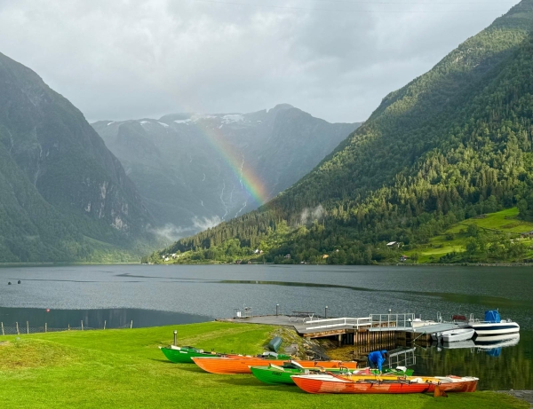 Regenbogen am Esefjord 2024