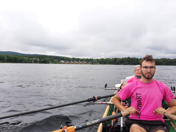 Ruderboot auf dem Weg nach Inari 2022