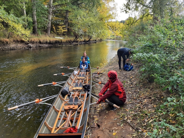 Ruderboot auf der oberen Trave 2020