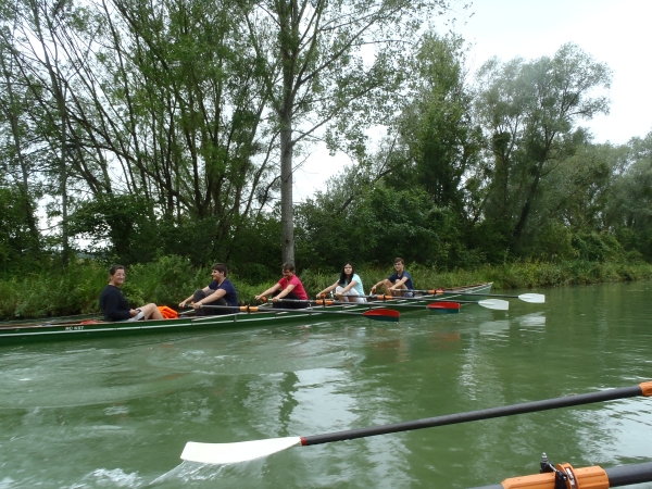 Vierer auf dem Maas Kanal 2017